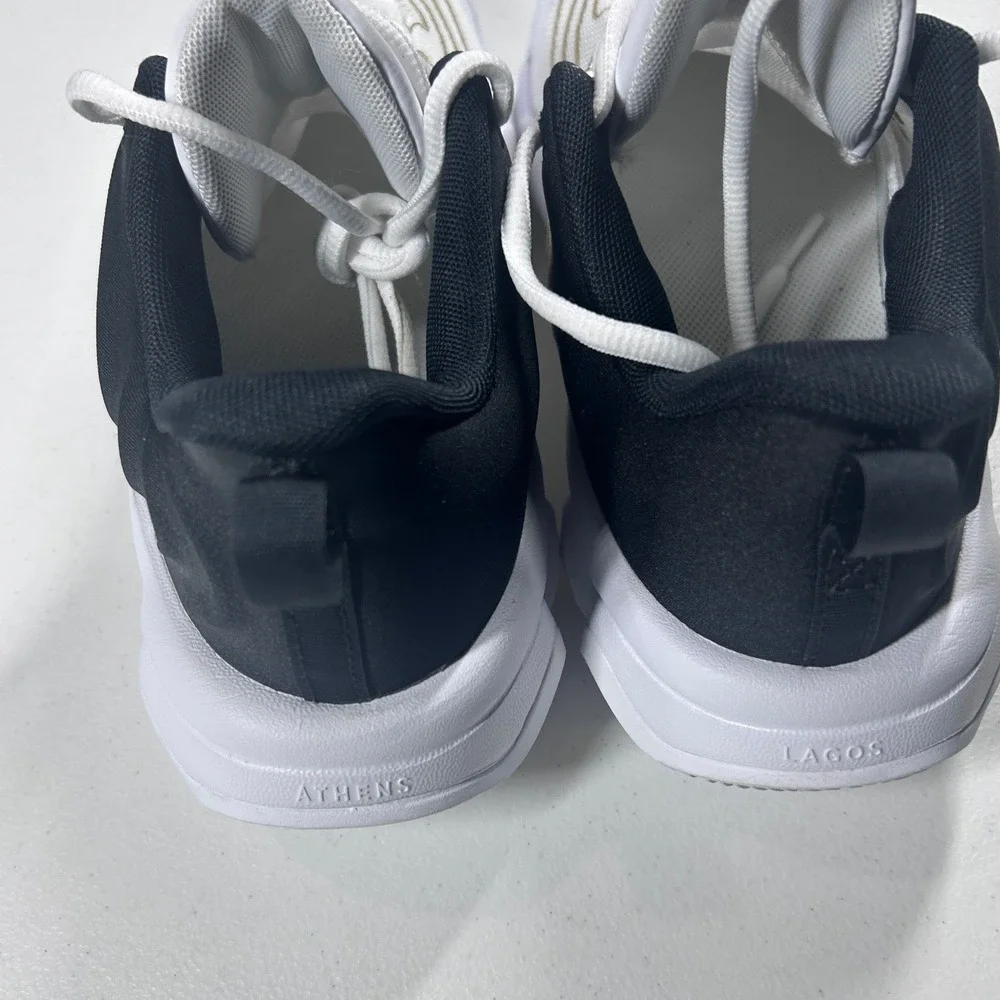 Nike Giannis Immortality 4 White Black Gold Basketball Shoes FZ6734-100 6.5Y‎